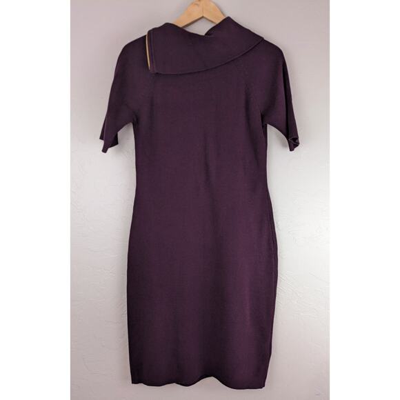 CALVIN KLEIN Purple Bodycon Sweater Dress Size Medium - Picture 4 of 8